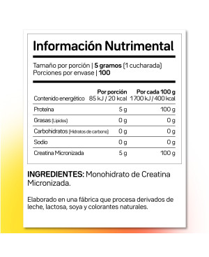 Creatina Monohidratada y Micronizada precio