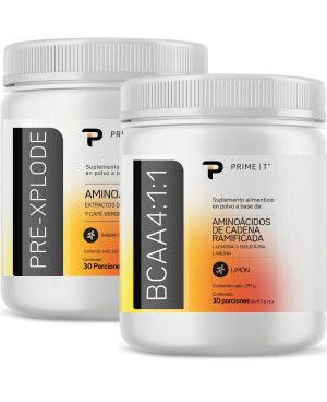 PRE-XPLODE y BCAA 4:1:1 Primetech precio México