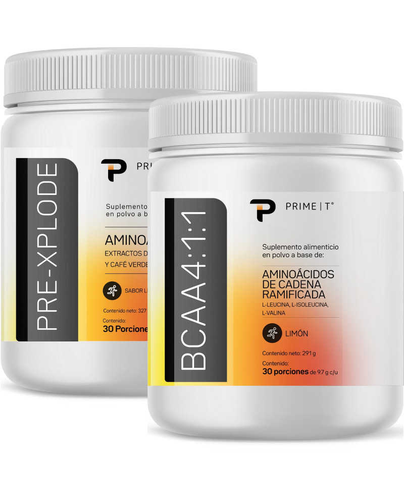 PRE-XPLODE y BCAA 4:1:1 Primetech precio México