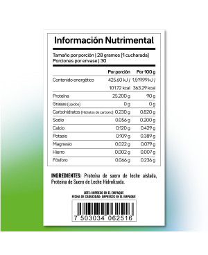 Proteína ISO-H PURA facts