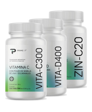 Precio de Vitamina C, Vitamina D3 y Zinc en México