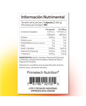 L-Carnitina precio beneficios